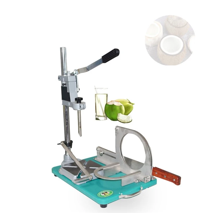 Máquina de abridor de coco verde